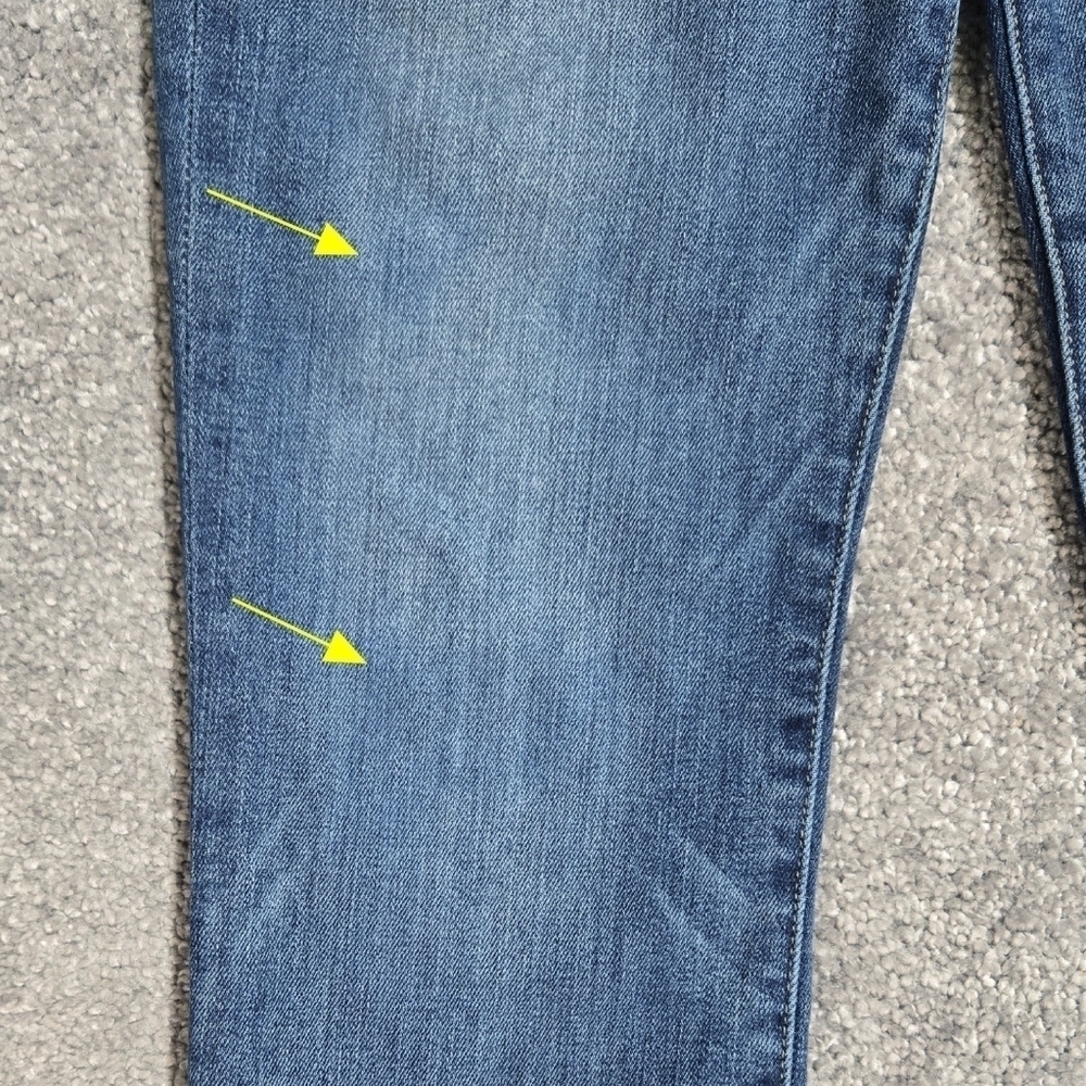 Frame Le High Skinny Ankle Jeans Triangle Cut Released Hem Revere Wash - Picture 10 of 10